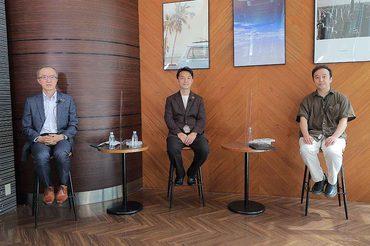 画像: 左から日立製作所の西澤格、丸山幸伸、筑波大学の大澤博隆氏