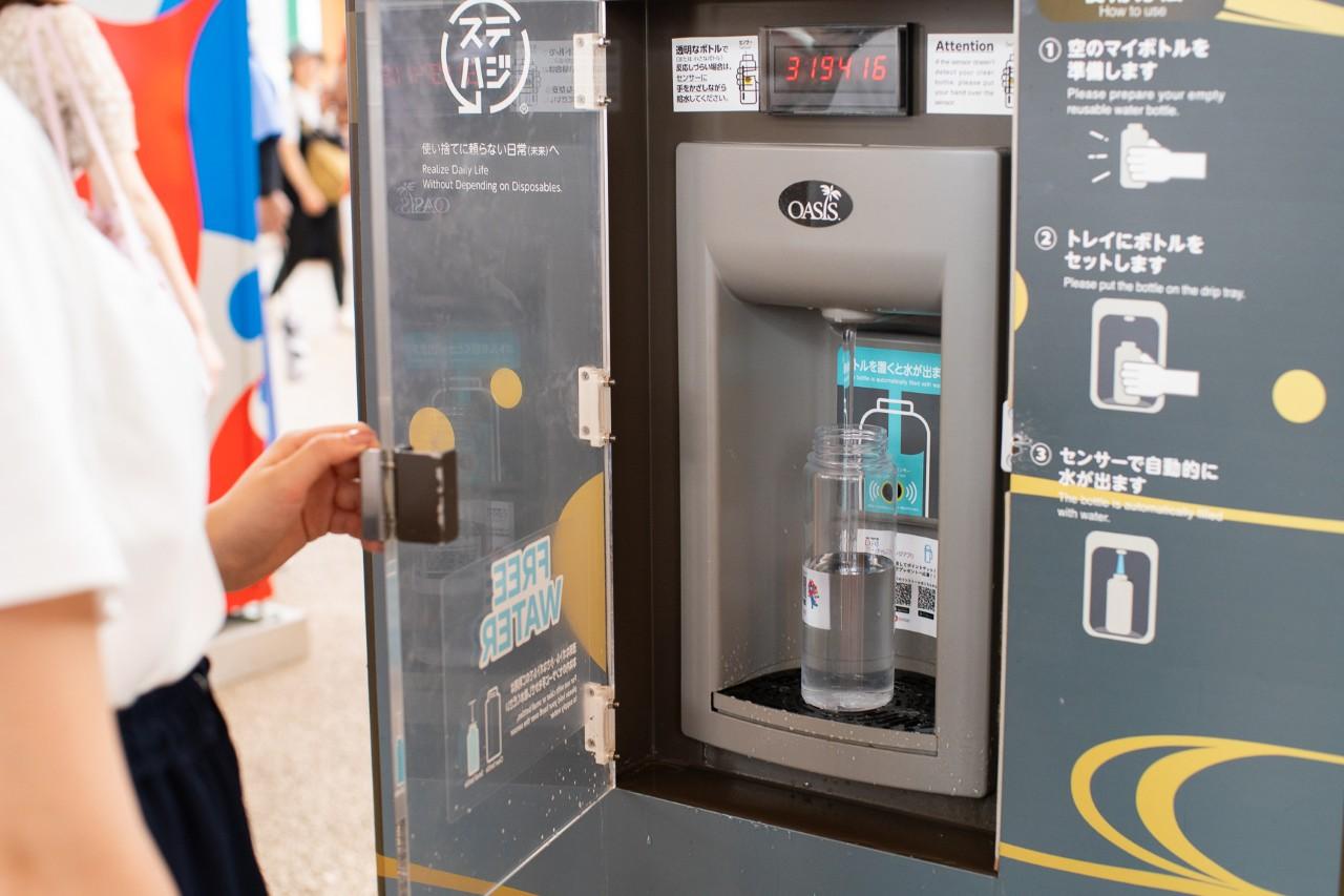 画像2: 「給水スポット」でリフレッシュ。無料でしっかり水分補給