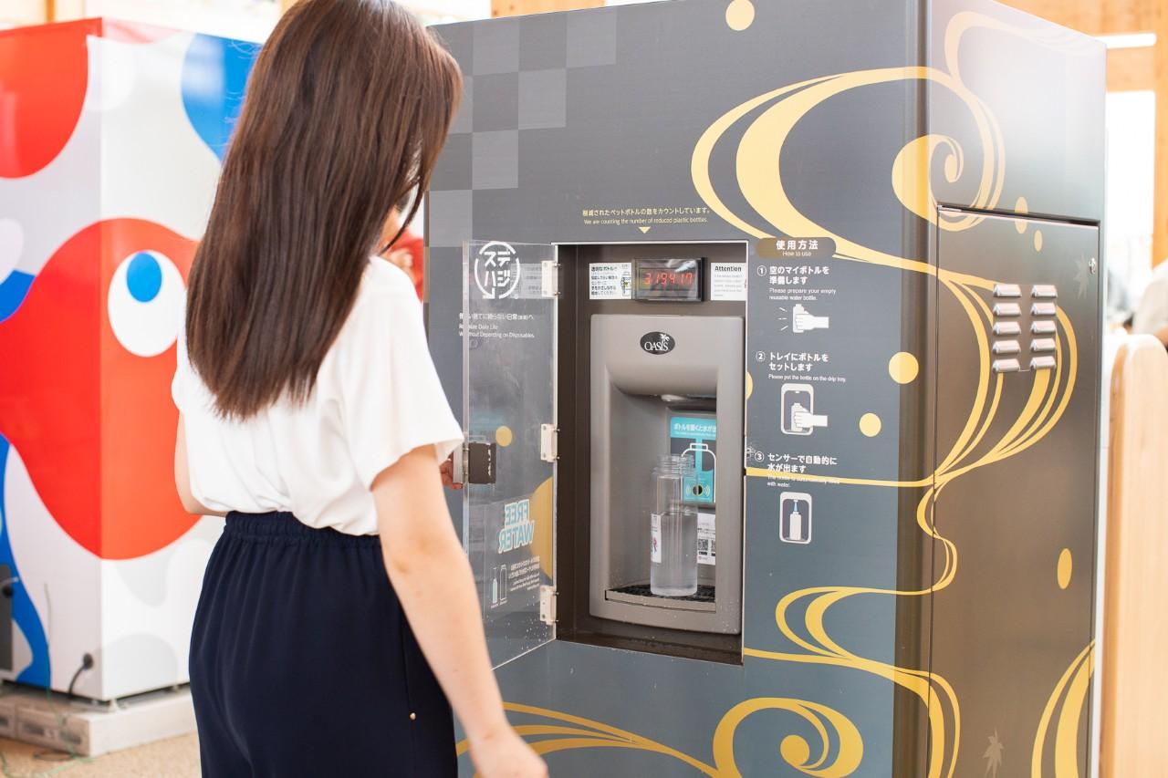 画像1: 「給水スポット」でリフレッシュ。無料でしっかり水分補給