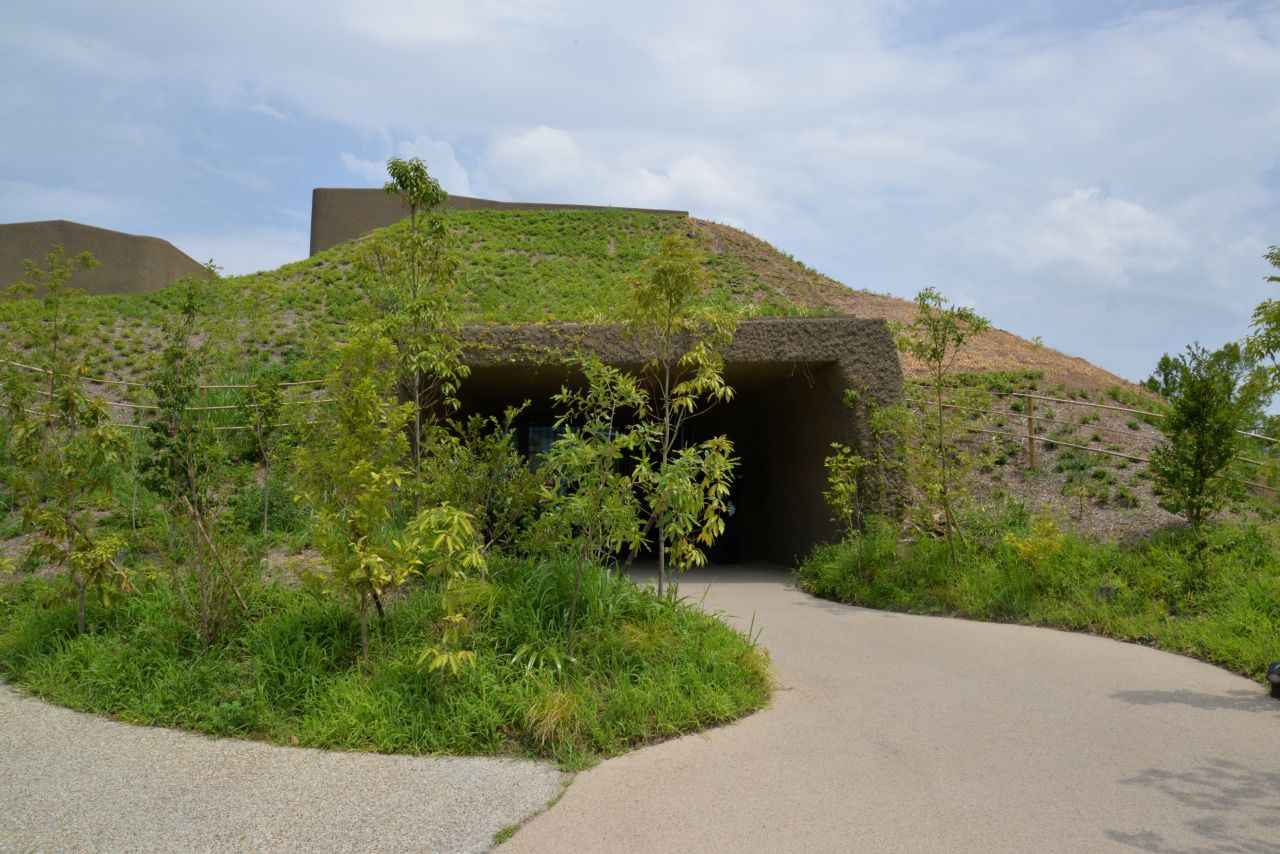 画像: こちらから建物へ！