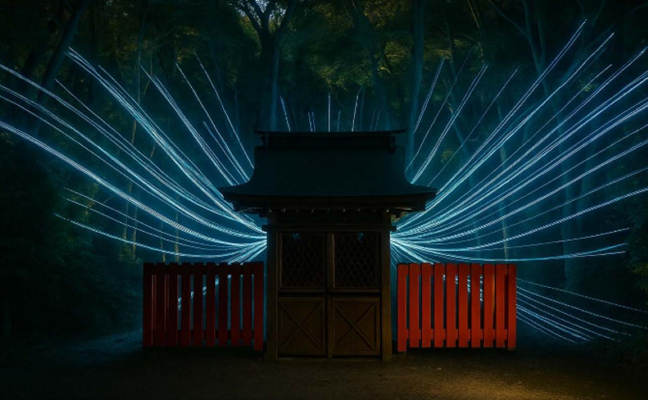 画像2: 秋の京都が光に包まれる。幻想的な夜のアート体験「LIGHT CYCLES KYOTO」