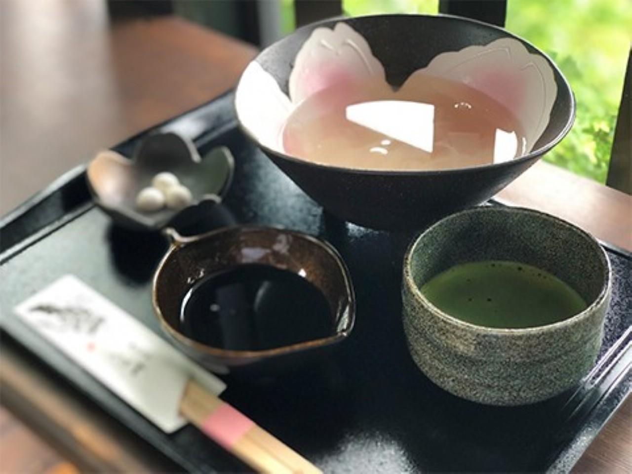画像: 吉野天人(くずきり)お抹茶付 1,200円
