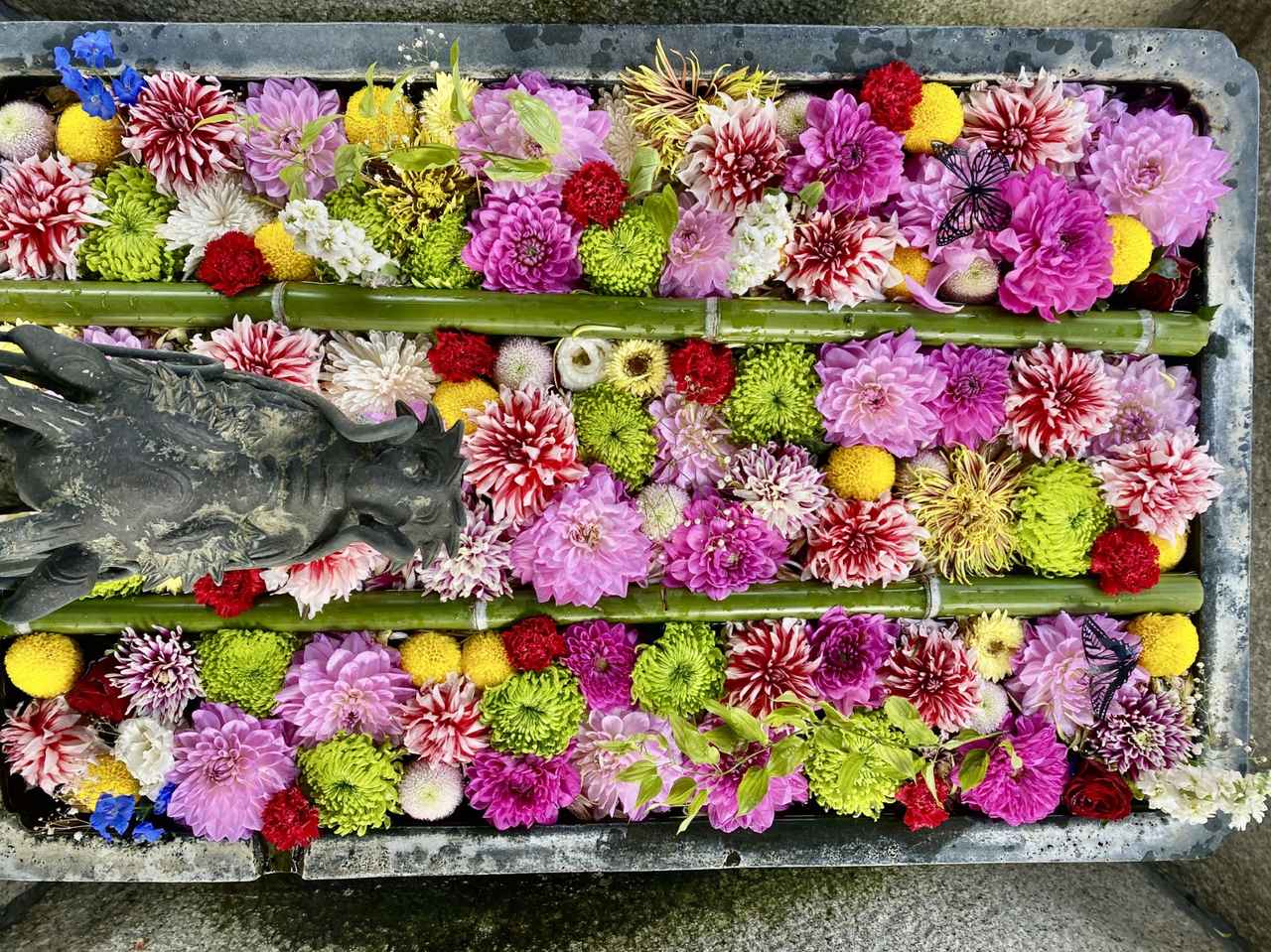 画像2: 柳谷観音 楊谷寺|紫陽花のつまみ細工がかわいい!「花手水おまもり」