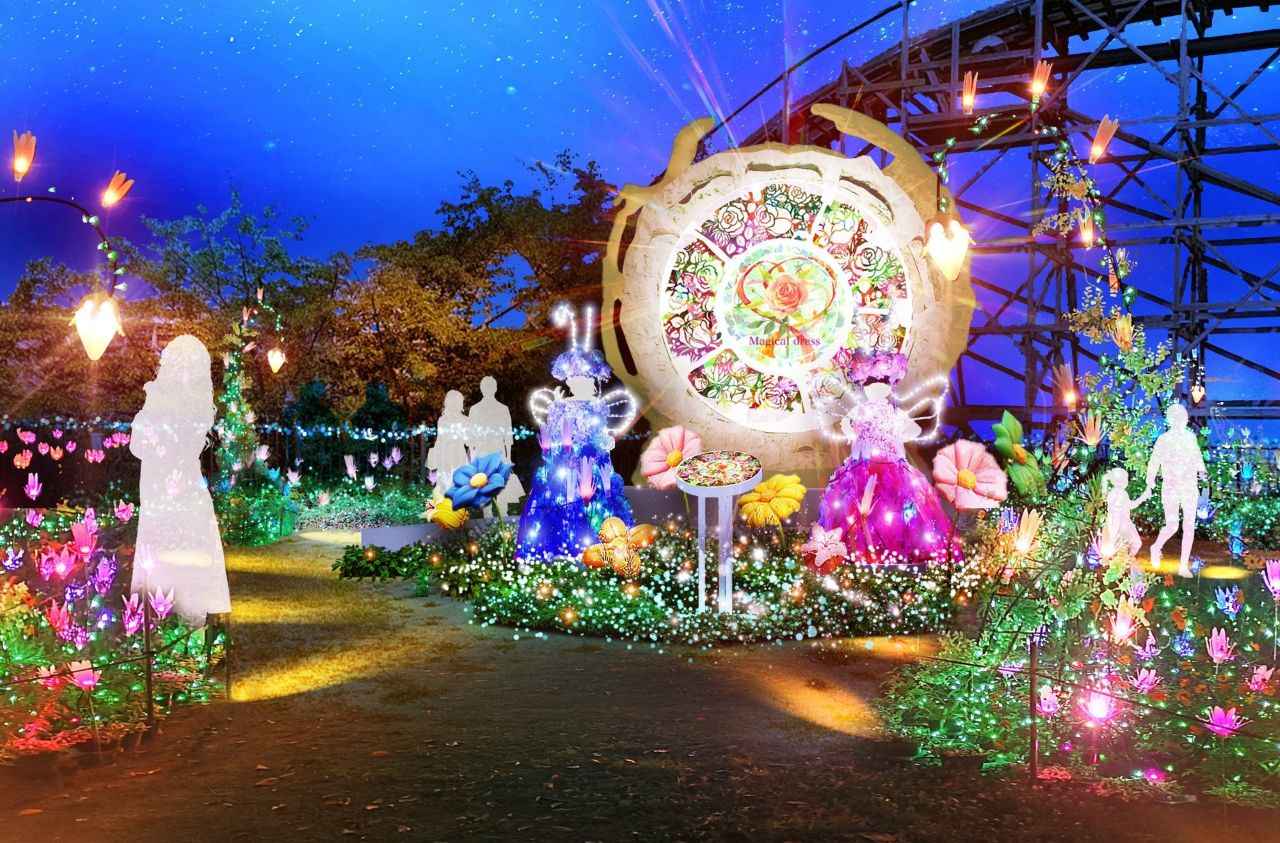 画像1: ⑤光の遊園地～Flowering Illumination Rose～｜夜に咲く、きらびやかな花々【ひらかたパーク】