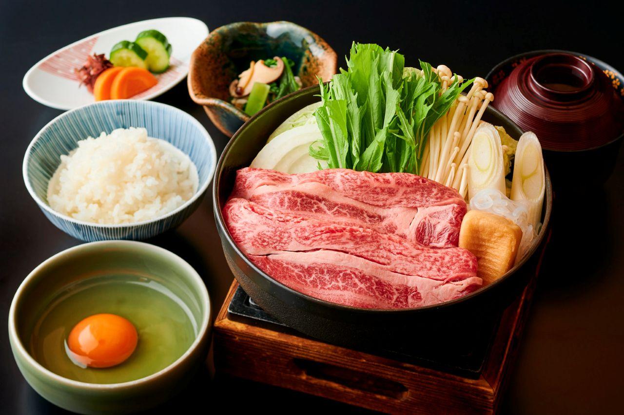 画像: 「黒毛和牛すき焼き御膳」1,200円