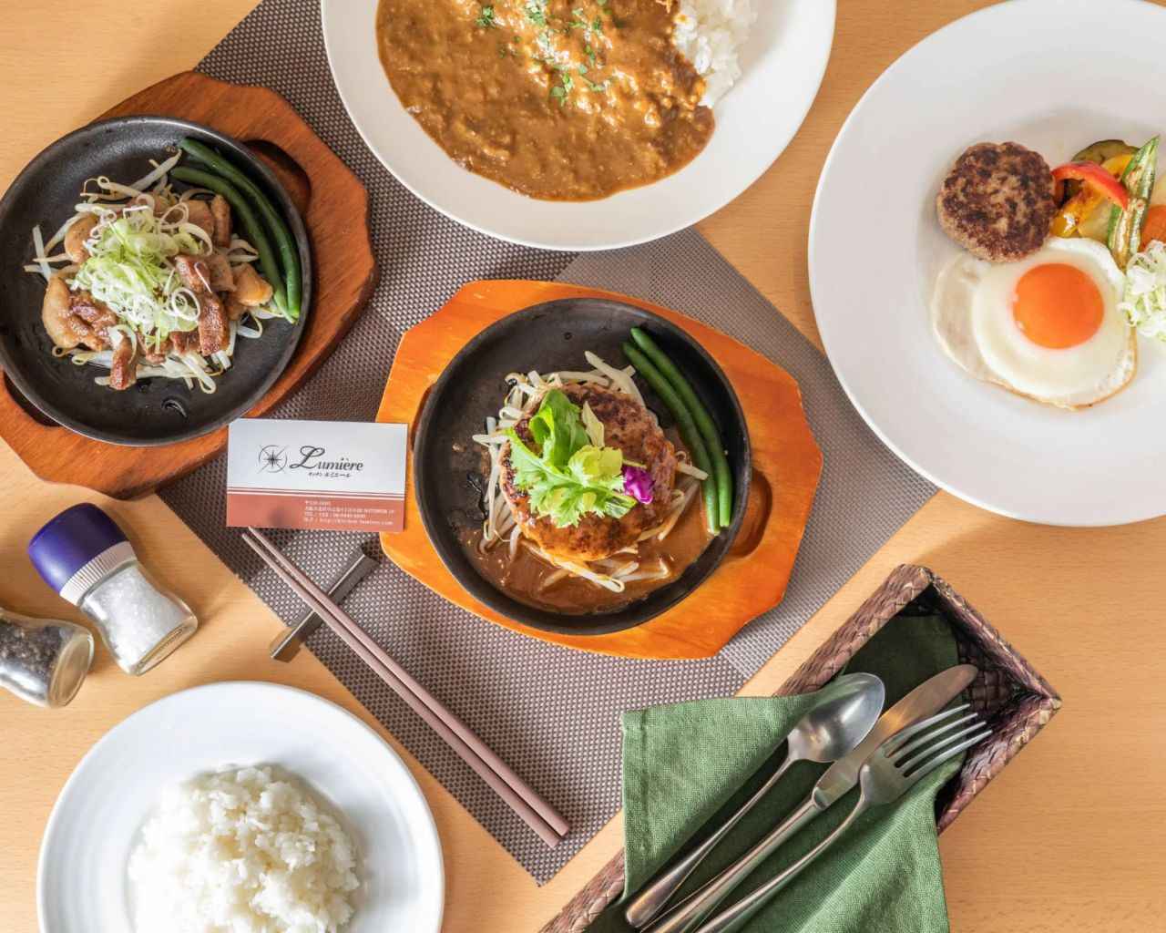 画像: キッチン・ルミエール|ジューシーな手ごねハンバーグが絶品の欧風レストラン