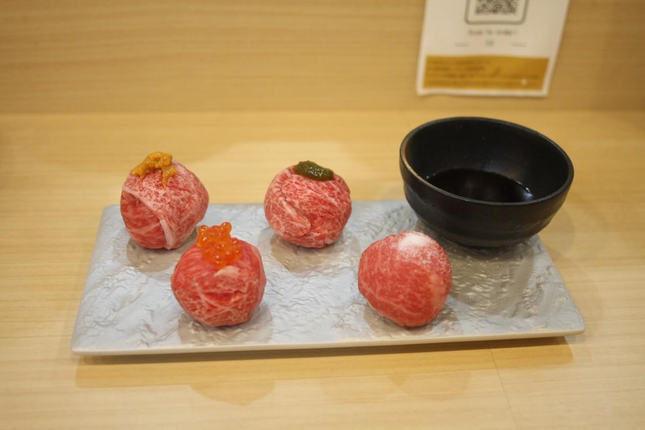 画像: 「肉手毬寿司」1,078円