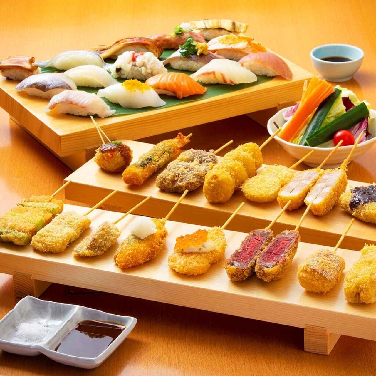 画像3: 【心斎橋・難波】道頓堀たちばな｜伝統スタイルの造りたてビールを串カツ＆寿司とペアリング