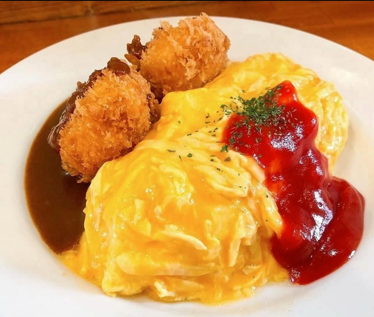 画像: 「オムライス&カニクリームコロッケ」1,600円