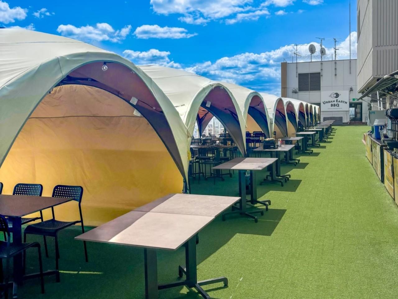 画像1: URBAN EARTH BBQ【京都駅前店】｜京都駅近。食材を選べる屋上BBQ