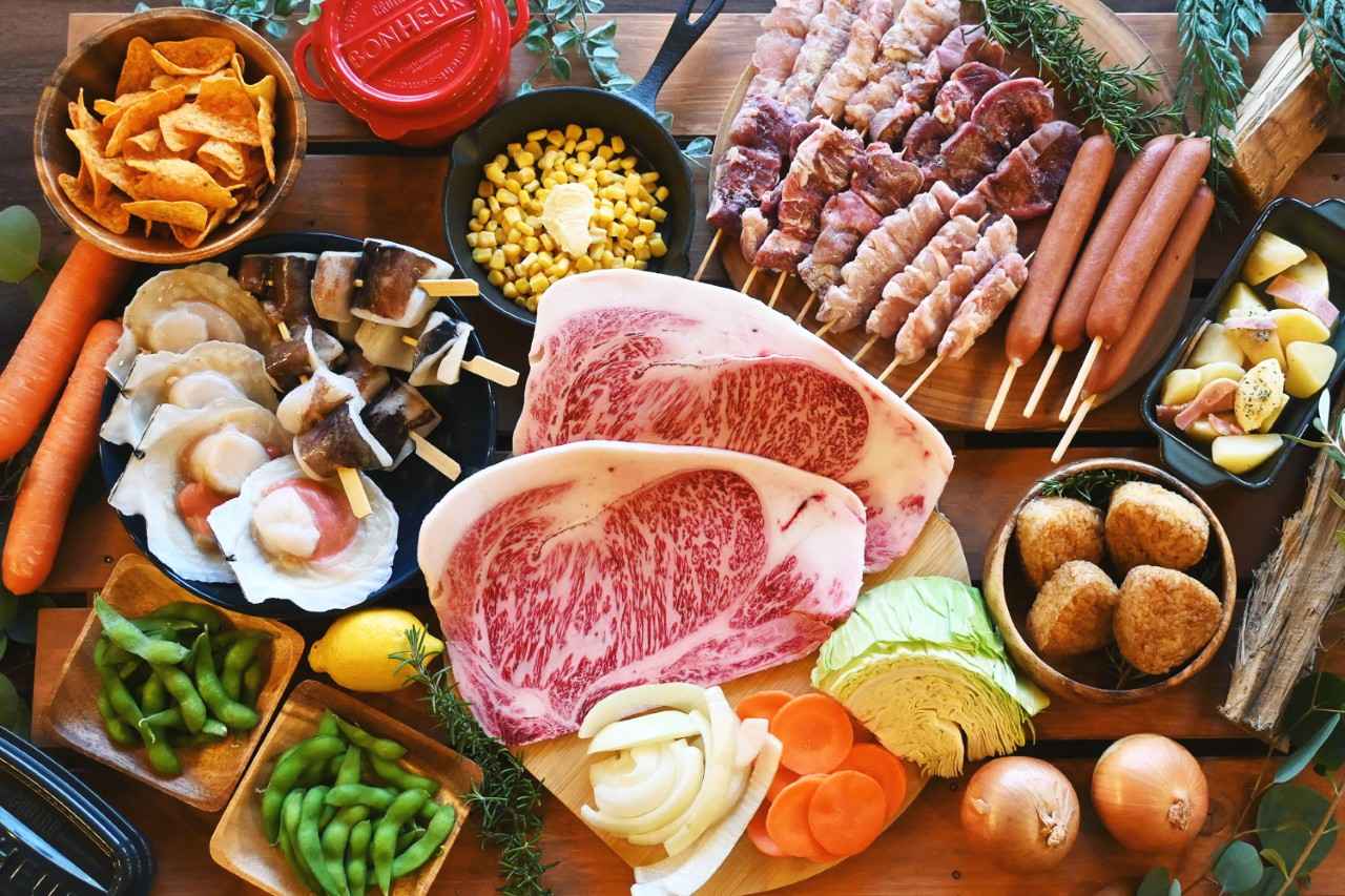 画像: 和牛&海鮮の豪華BBQセット