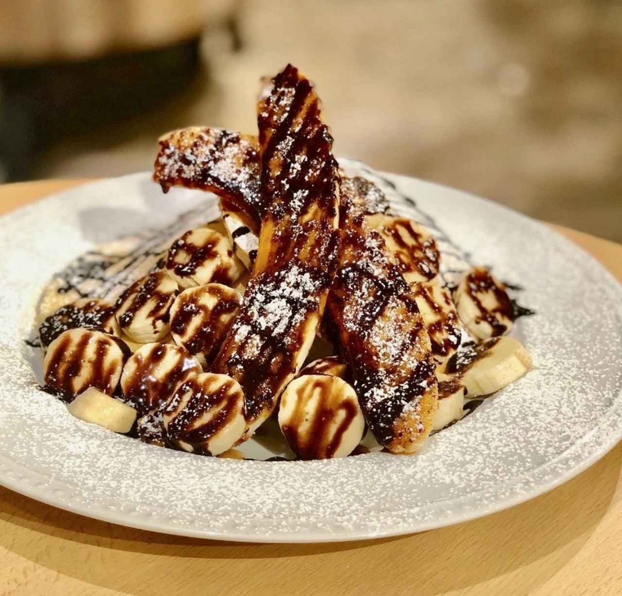 画像: バナナパンケーキ（チョコ or キャラメル） 1,078円