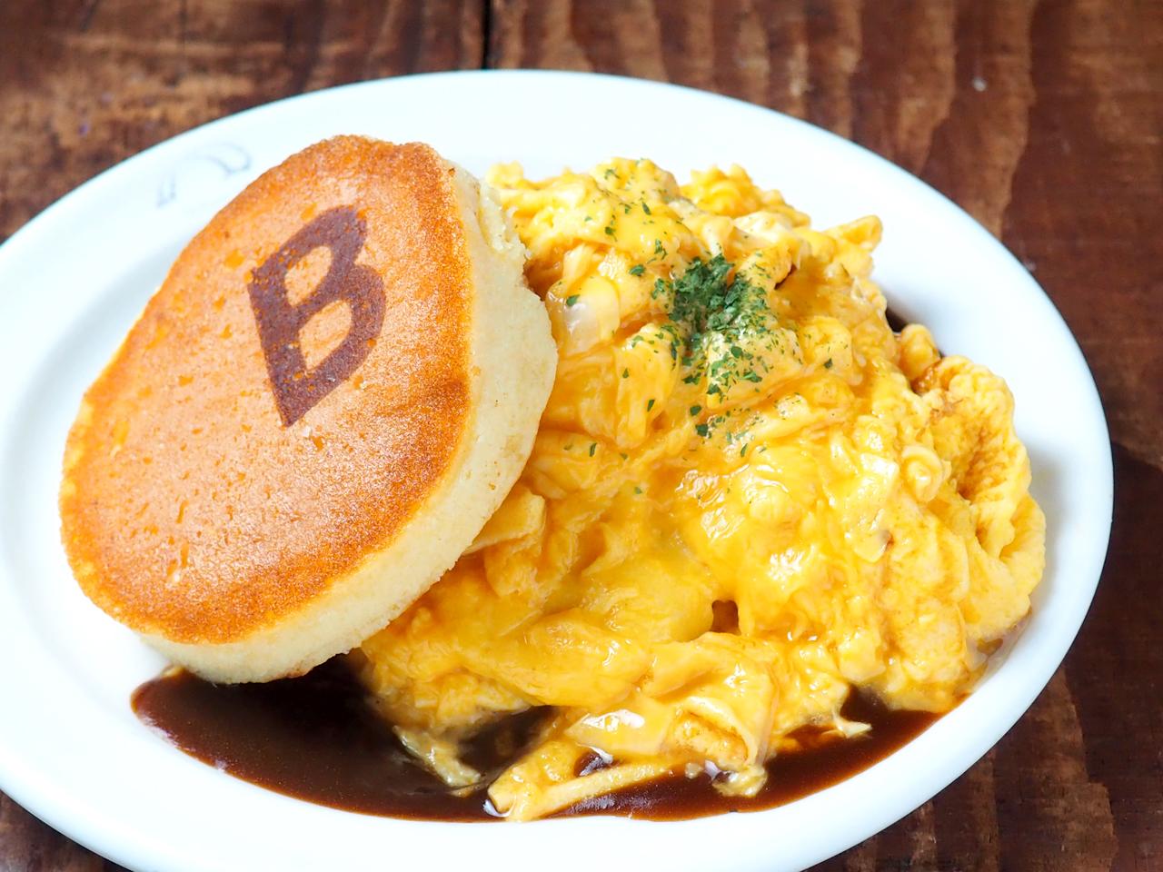 画像: バーグ＆エッグディッシュ ミールパンケーキ80's 1,000円