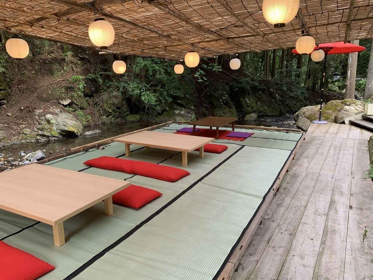 画像2: 古今 藤や｜愛犬と一緒に川床へ。料理はもちろん和スイーツも楽しめる