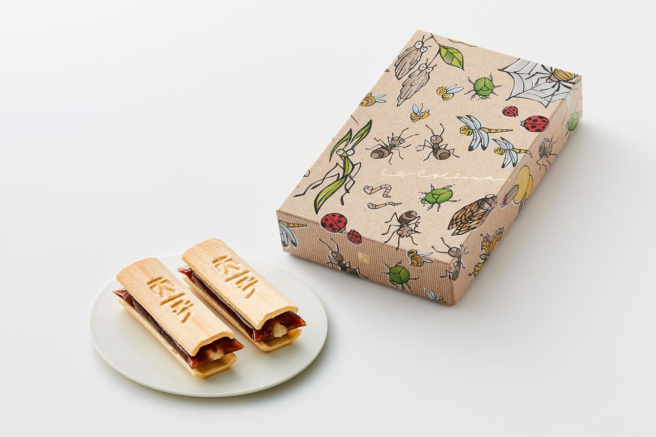 画像: ふくみ天平 5個入 ラ コリーナ限定パッケージ 1,512円（税込）　提供：たねや たねやの代表銘菓である「ふくみ天平」。ラ コリーナに住む生き物たちのイラストが描かれた限定パッケージに包まれて、賑やかな装いに。