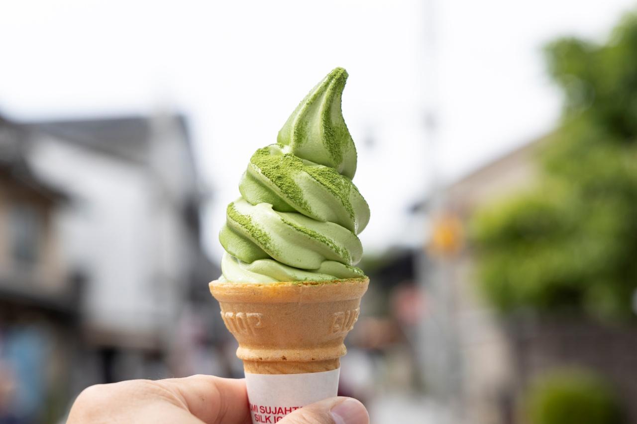 画像: 宇治抹茶ソフトクリーム 600円