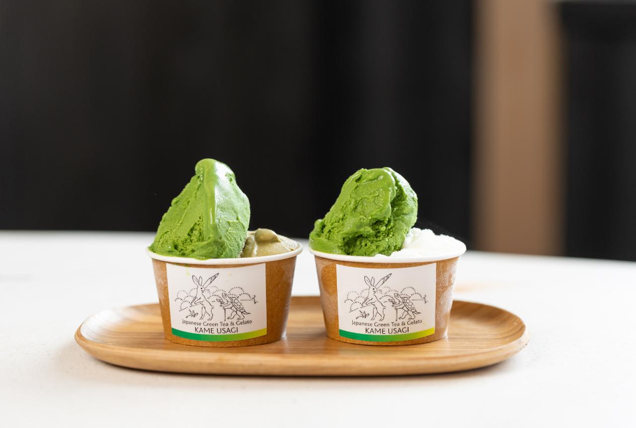 画像: 京都「かめうさぎ」ジェラート(シングルサイズ)660円~、(ダブルサイズ)880円~※イートインのみ