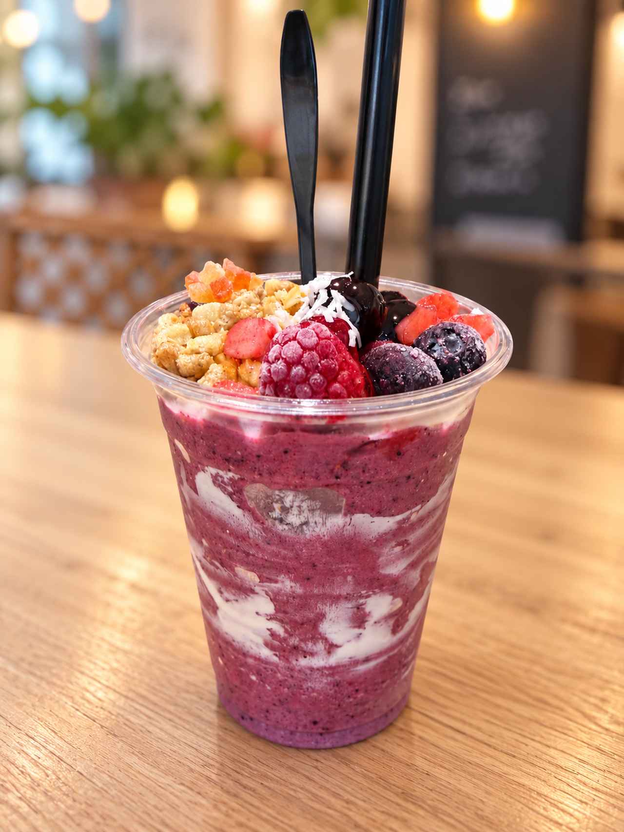 画像: 「アサイーベリースムージー」800円