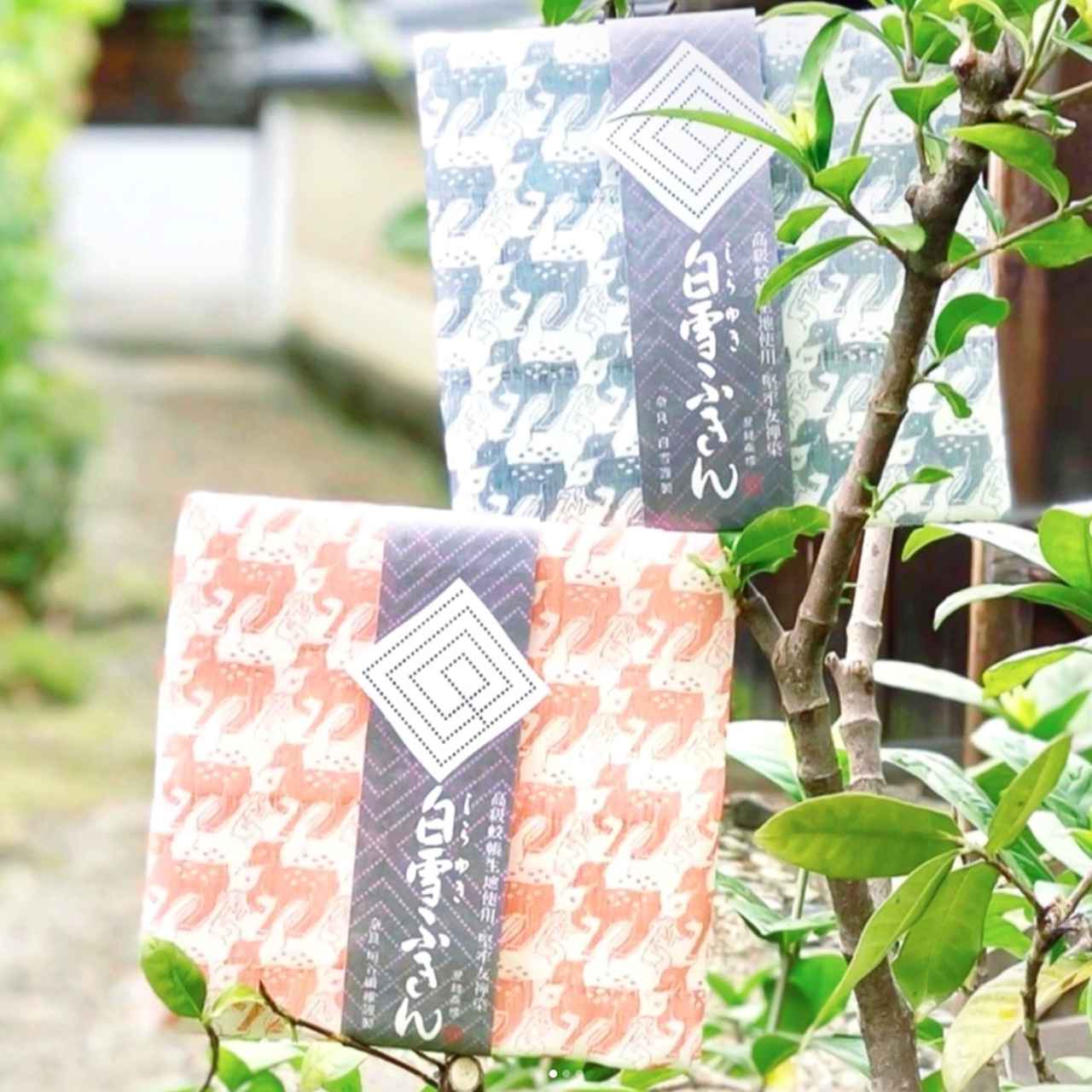 画像2: 白雪ふきん|奈良の蚊帳生地から生まれた「白雪友禅ふきん」
