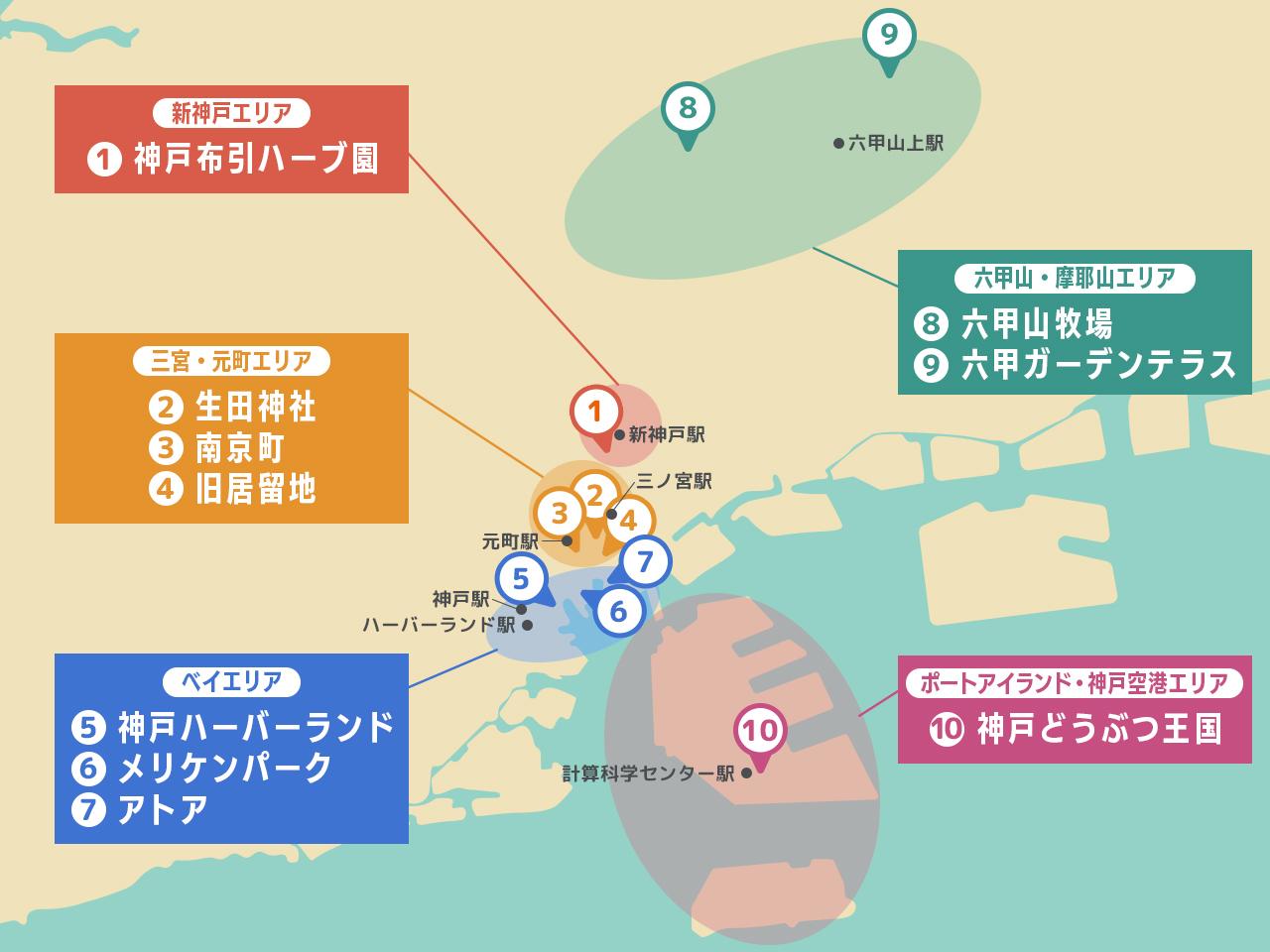 画像: 神戸の観光地はどのエリア？5つのエリアごとの名所一覧