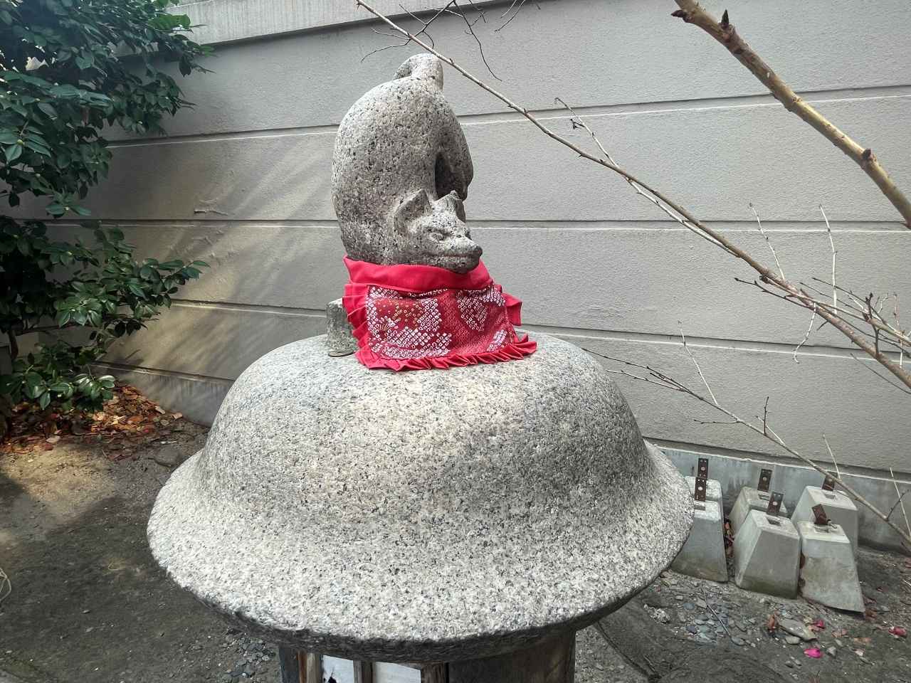 画像: 難波神社|ビルに囲まれた境内で、御神木の楠を見上げる
