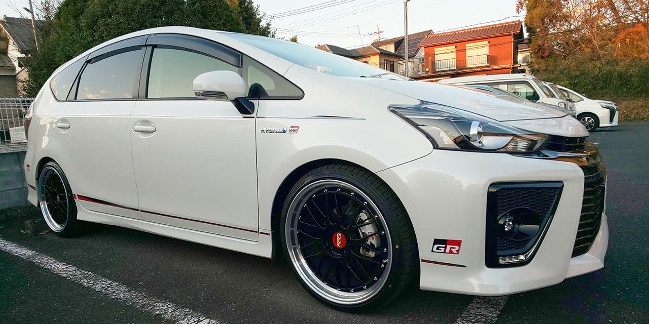 画像: セルシオV-430Rで履いていたLMプレミアムエディションは、奥様のプリウスαへ