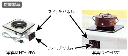 2007年に謹告しましたキッチンユニット用電気こんろについて、まだ改修