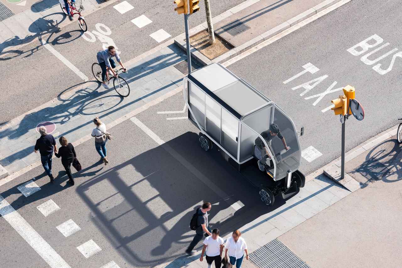 画像: 「イークアッド」は自転車レーンの走行を前提に開発されたひとり乗りのマイクロモビリティ。
