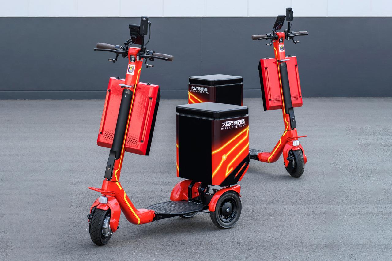 画像: 3輪の電動キックボード「ストリーモ」に消防巡回車両が登場。大阪・関西万博で消防活動支援に貢献 - スマートモビリティJP