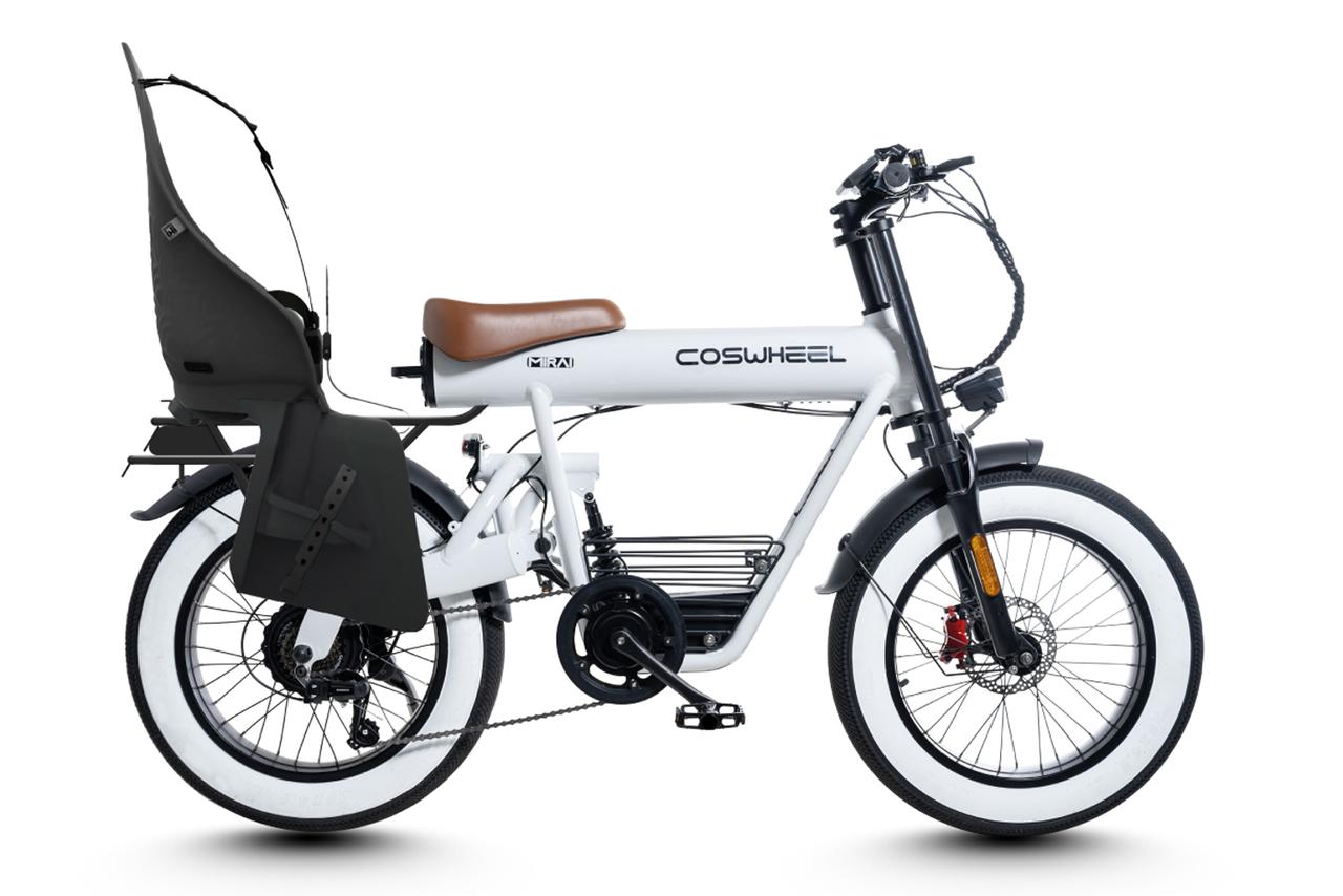 チャイルドシート付きのファットバイク「COSWEEL MIRAI COMFORT+