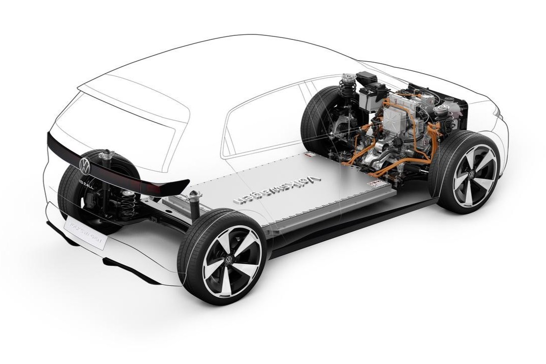 画像: 「MEBエントリー」は、フォルクスワーゲン初の前輪駆動車用EVプラットフォーム。後輪側にモーターを追加して全輪駆動とすることも可能だ。