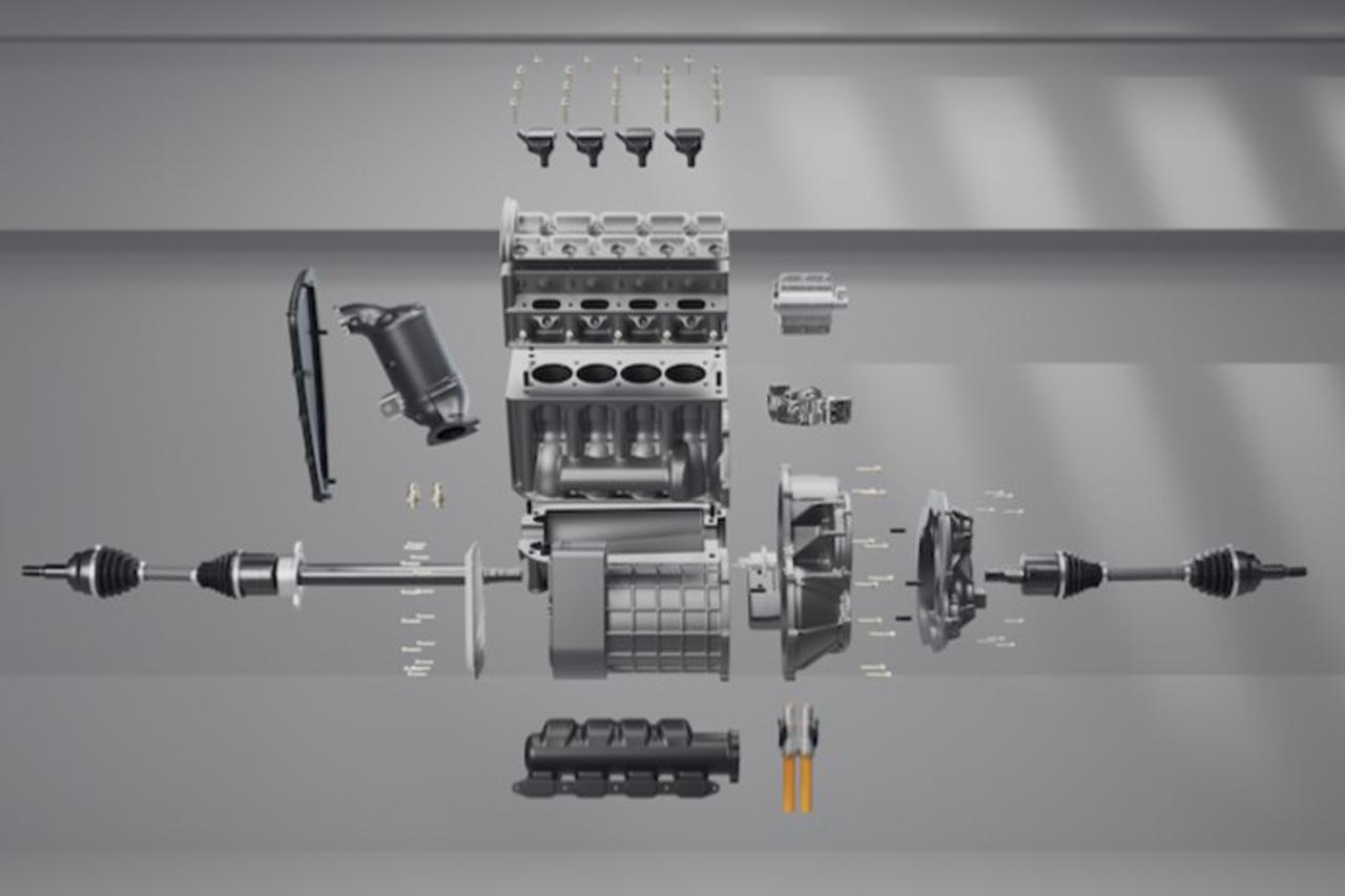 画像: EVをハイブリッド車にコンバート。ルノーと吉利の合弁会社が開発したボルトオンHEVシステムの可能性 - スマートモビリティJP