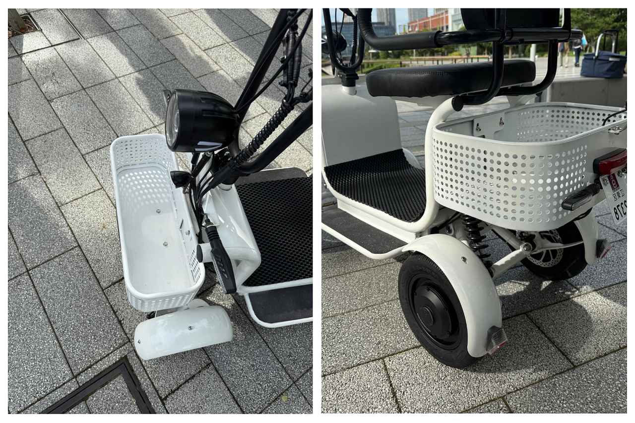 画像: 足元が完全にフラットであるため、スカートを履いた状態でも楽に乗降・運転できる。