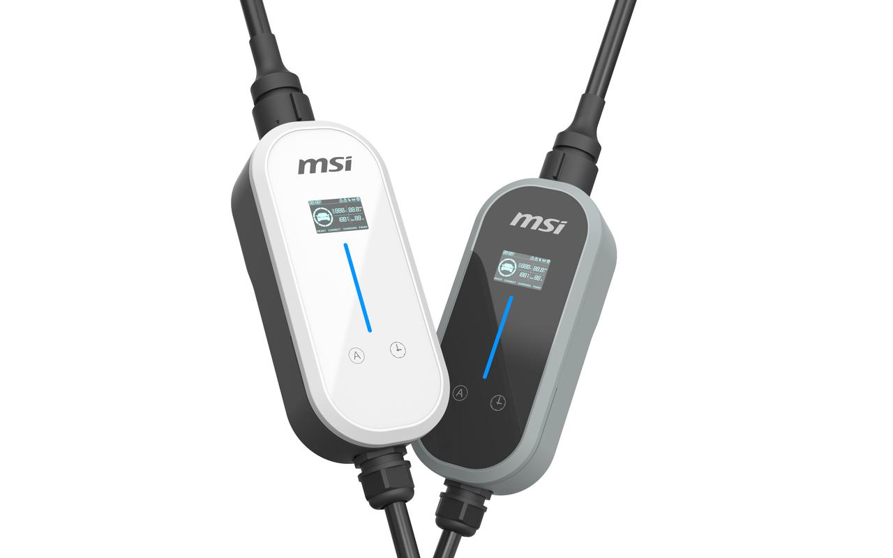 画像: 携行性に優れ、出先での充電を可能とする「MSI EZgo ポータブル充電器」。通常の充電はもちろん、車内に常備することで、バッテリー残量の低下時などに備える、非常用のデバイスとしても活用できる。