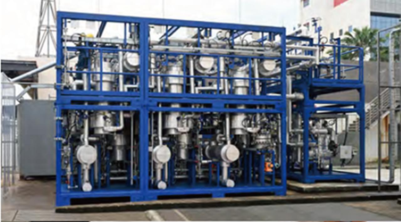 画像: シンガポールISCE2内に設置した試験装置。