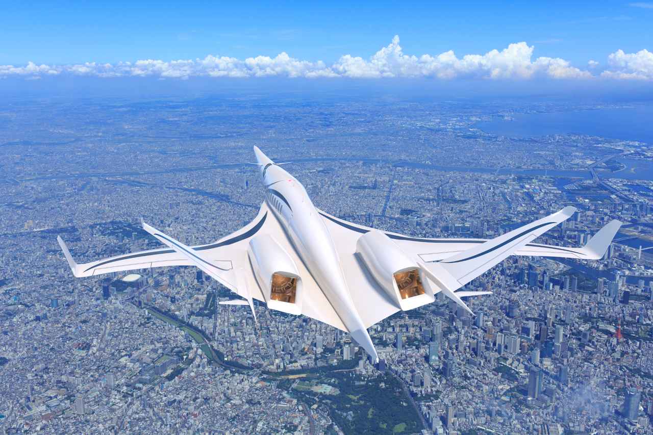 画像: ソニックブームを抑えられれば、陸地上空での超音速飛行解禁につながるかもしれない。（画像：JAXA）