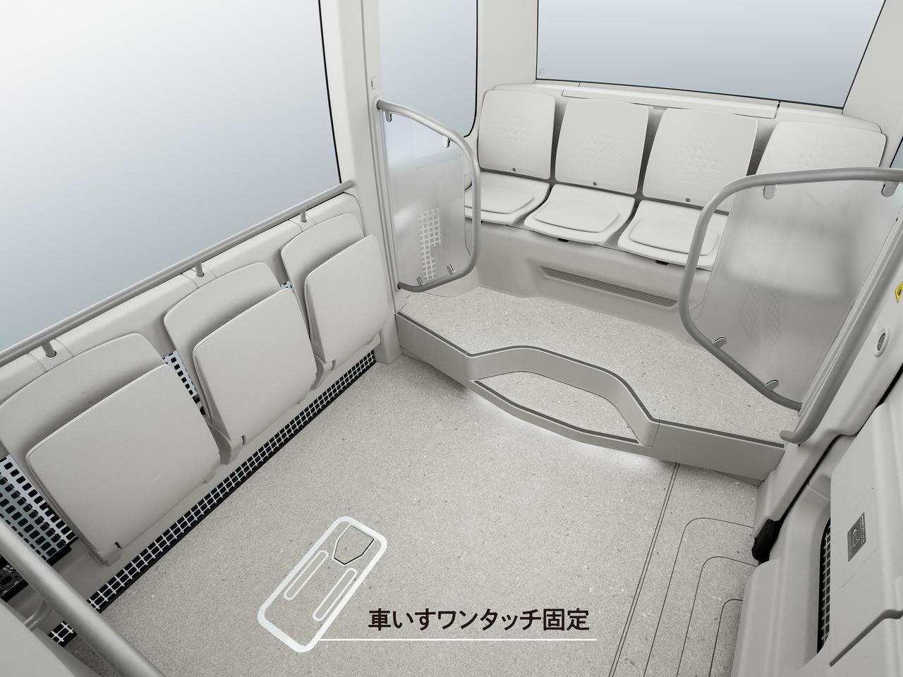 画像: eパレットの車室空間はすっきり、かつ広々している。