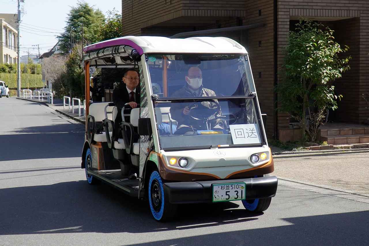 画像: 実際に走行する様子。