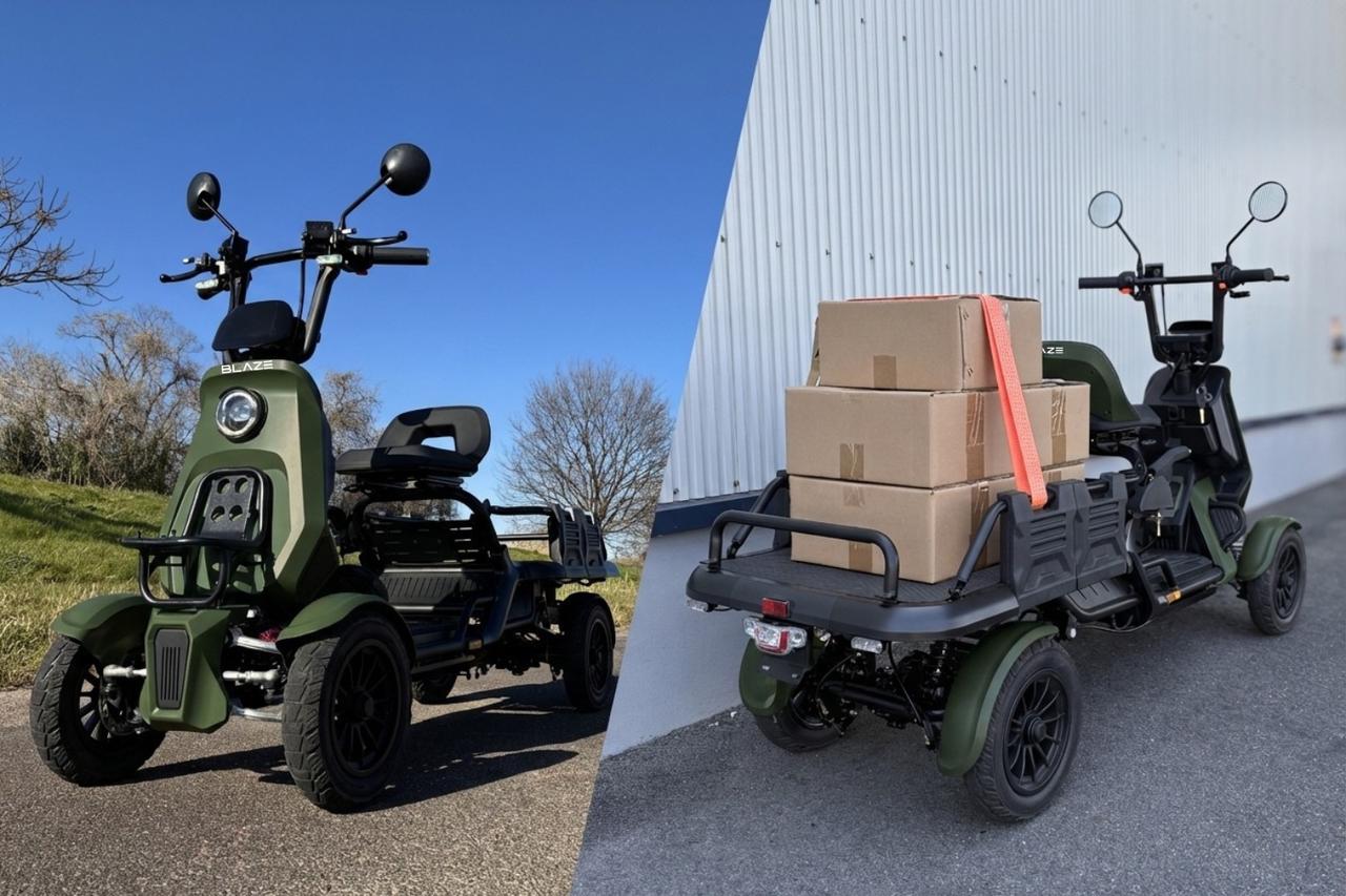 画像: 車体後部に買い物かご2個分の積載スペースが用意されている。