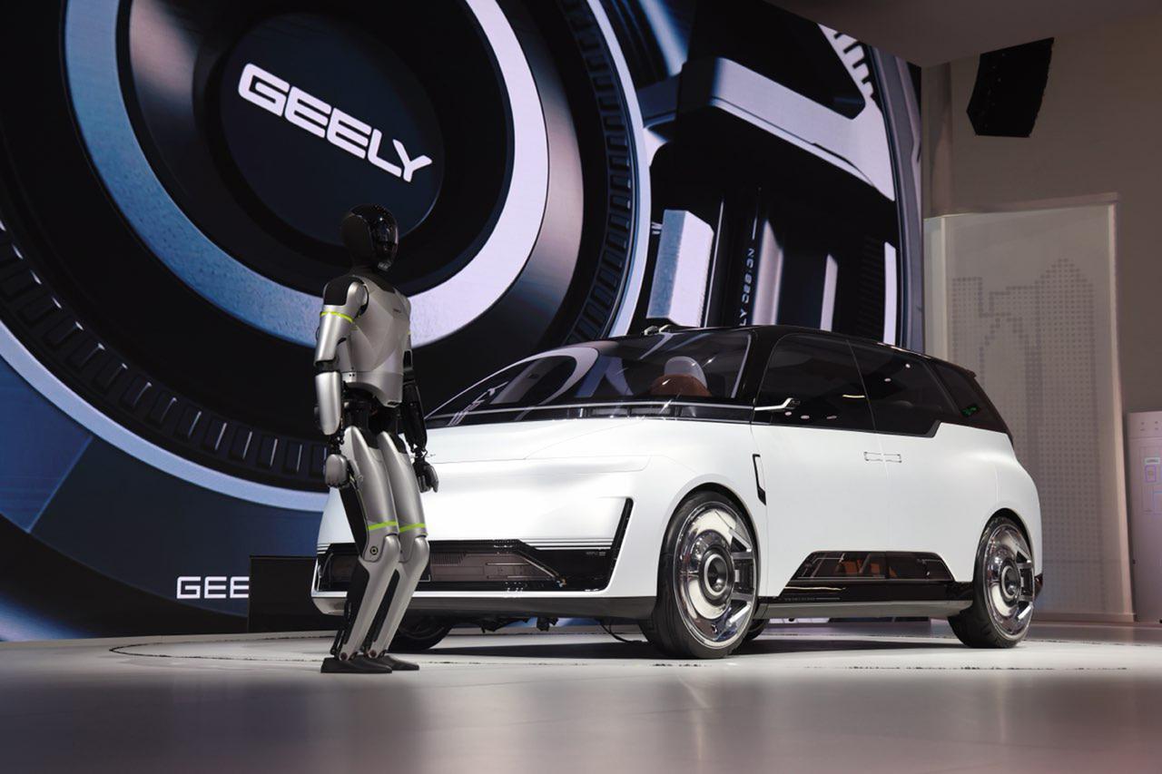 画像: 吉利汽車のロボタクシー専用車「Eva Cab」は、量子技術を採用したE／Eアーキテクチャや2160ラインの高解像度LiDARを搭載。2027年初めに量産型が導入される。