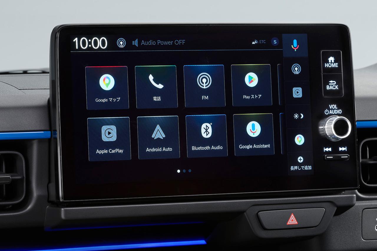 画像: 9インチの「Honda CONNECTディスプレイ」を標準装備する。