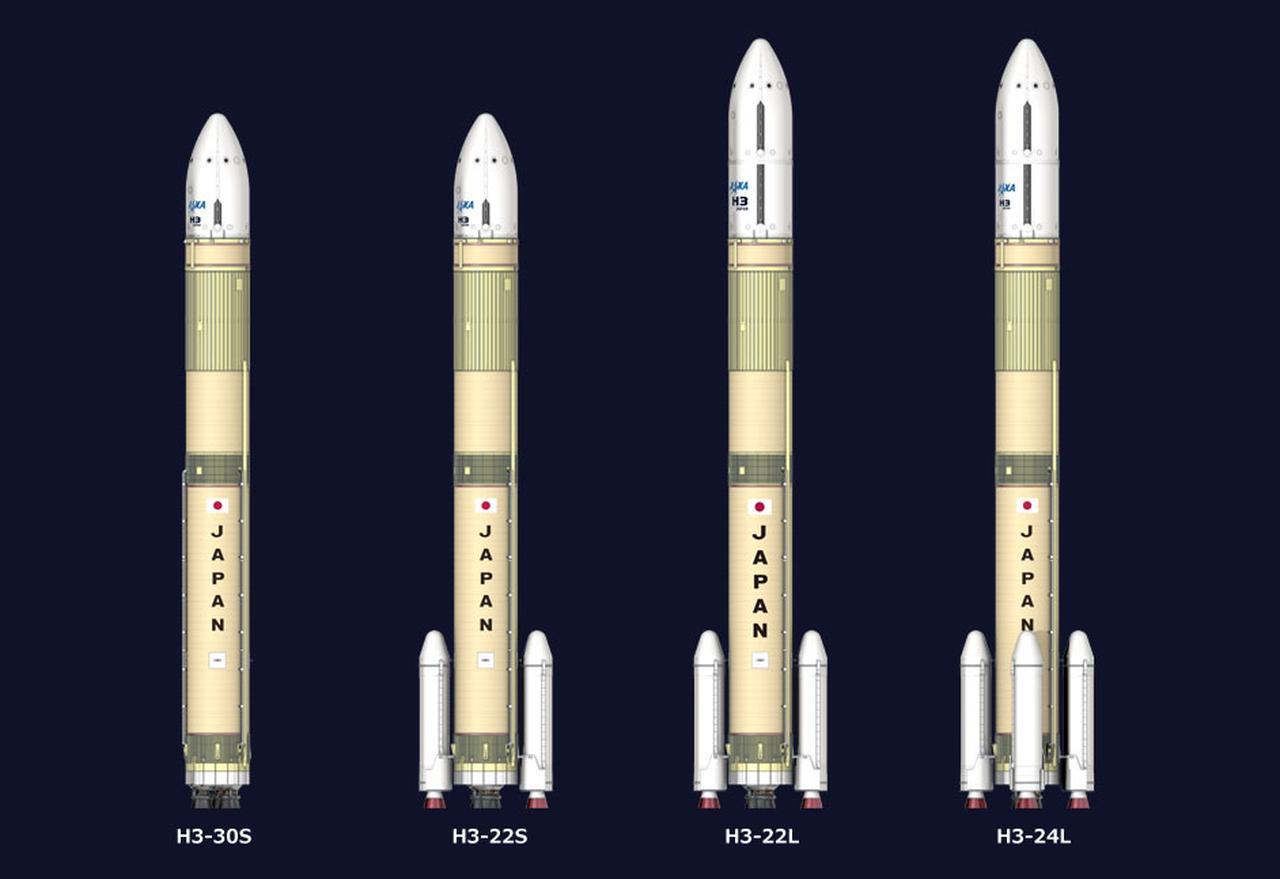 画像: 搭載衛星に合わせてロケットの形態を選べる(画像:JAXA)