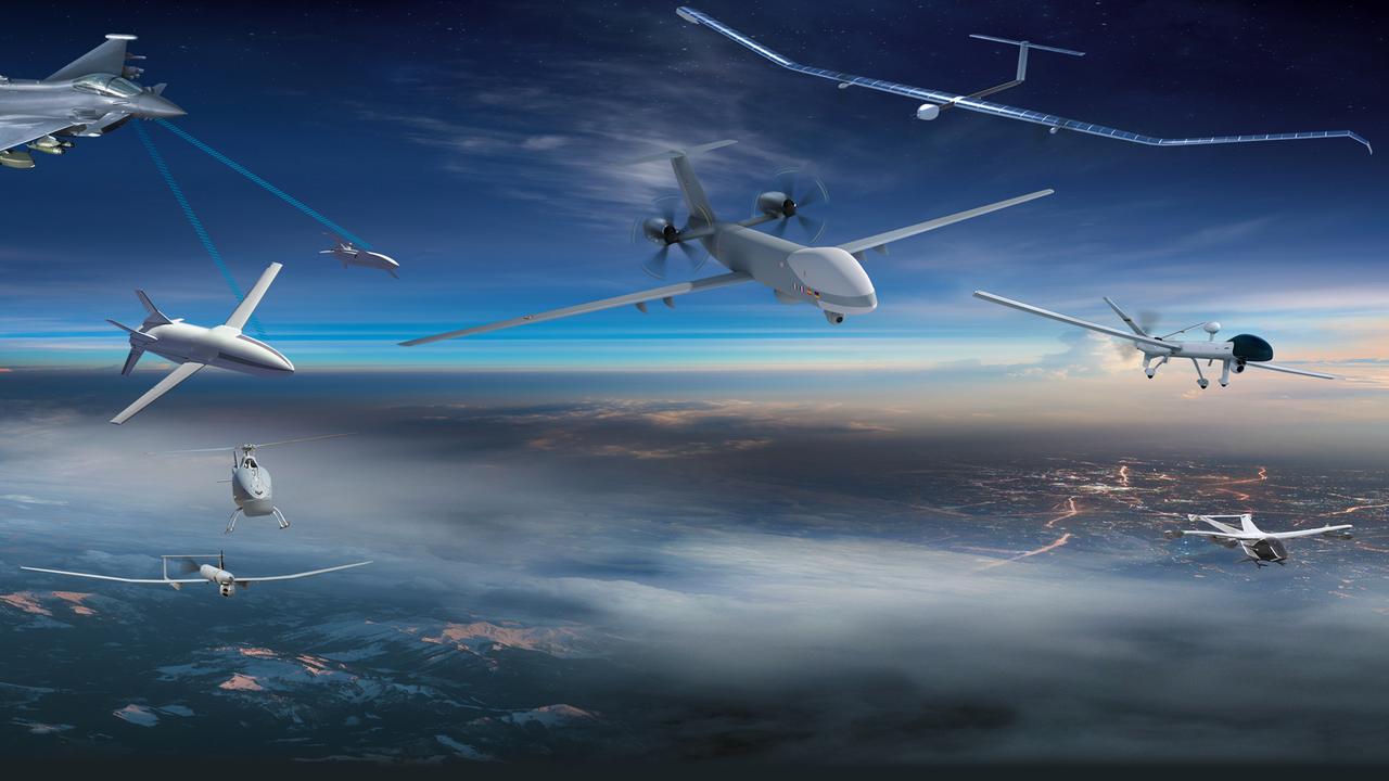 画像: ユーロドローンは他の航空機と組み合わせたハイブリッド運用を想定して開発されている。 画像:エアバス