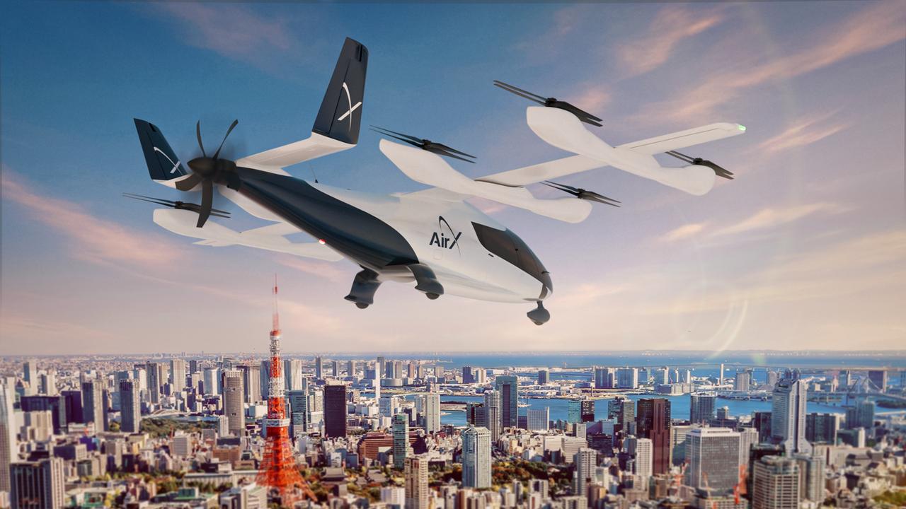 画像 : 2番目の画像 - 【画像4枚】AirX「空飛ぶクルマ」 - スマートモビリティJP