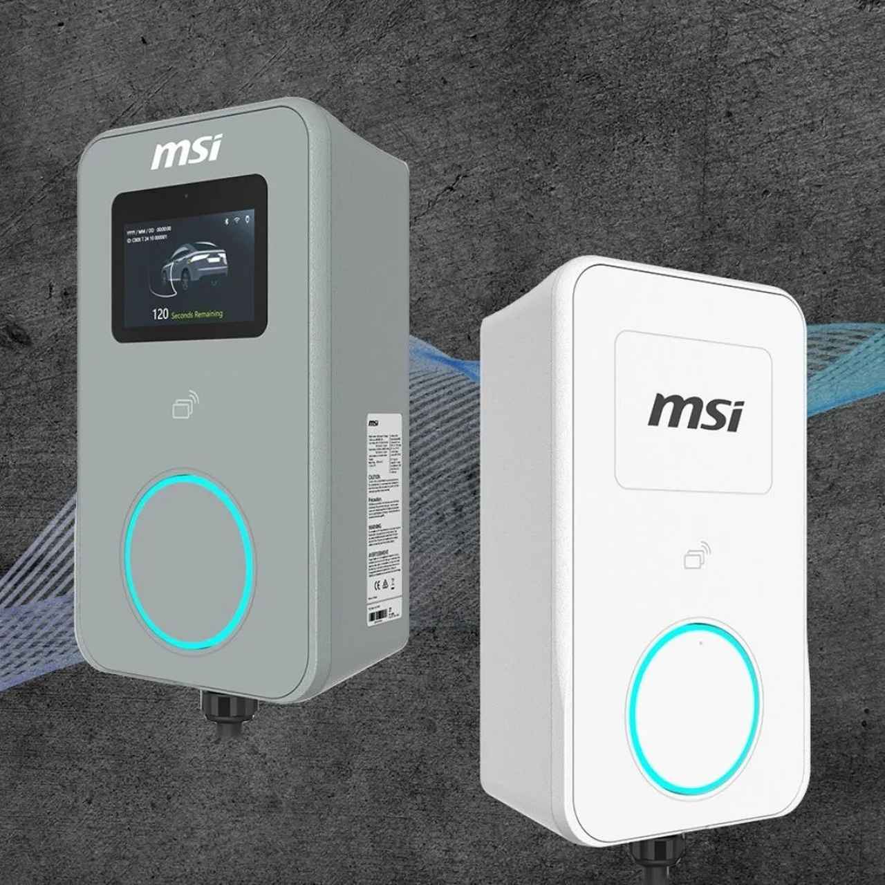 画像: 日本では未発売の「MSI Ecoシリーズ」は、3方向からの電源入力に対応する施工性の高い普通充電器。コンパクトな筐体ながら最大9.6kWの高出力を実現し、利用者の利便性向上と、運用効率の向上に貢献している。