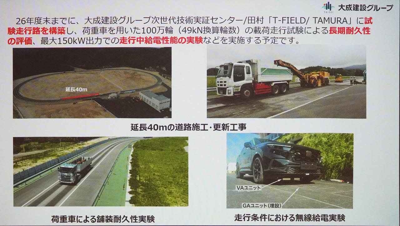 画像: 試験路で長期耐久性評価や性能検証を行った後、実際の高速道路に敷設して実証実験を行う予定だ。