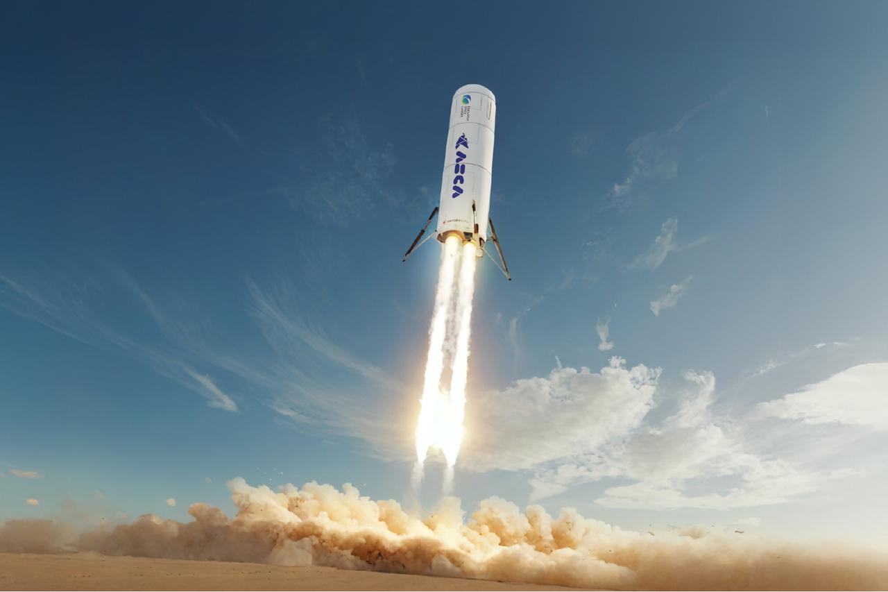 画像: 北海道スペースポートからの打ち上げが検討されているロケット「ASCA 1」シリーズのイメージ。