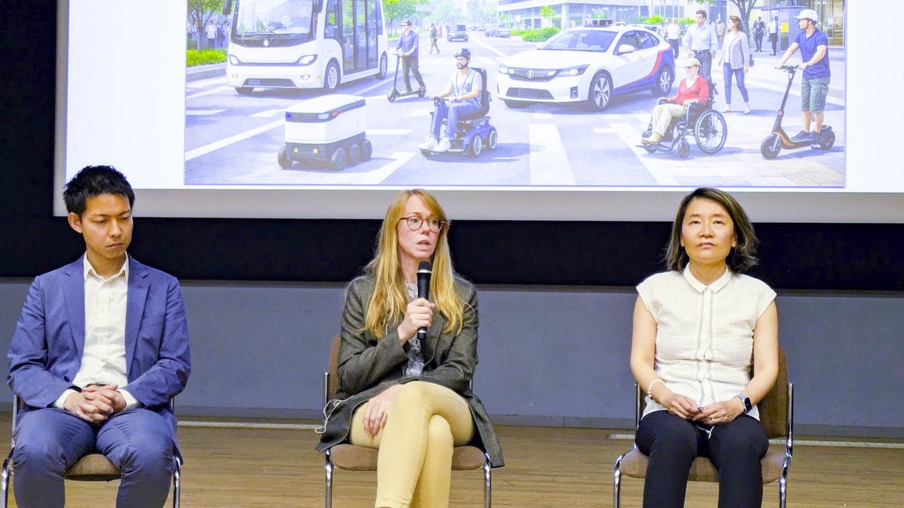 画像: サンフランシスコにUrban Innovate社を設立したアンリエッタ・コルネ氏(中央)は、かつてドイツのアウディやBMWで研究に携わった経験も。その右はUCバークレー校のペギー・ワン氏。