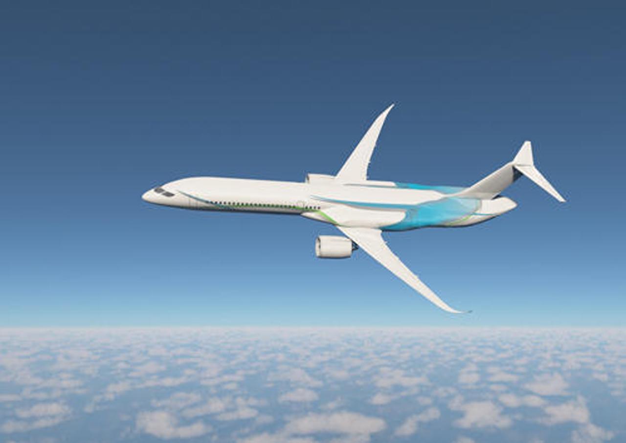 画像: 川崎重工が実現を目指す次世代水素航空機のイメージ。