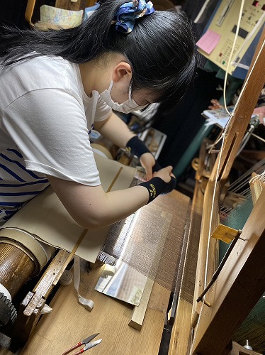 8月10日（木）「intense!」メイドインカンサイ 京都・西陣「洛陽織物